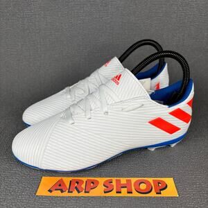 Adidas Nemeziz Messi 19.4 F99931 Size Kids Boys 4Y White Blue Soccer Cleats